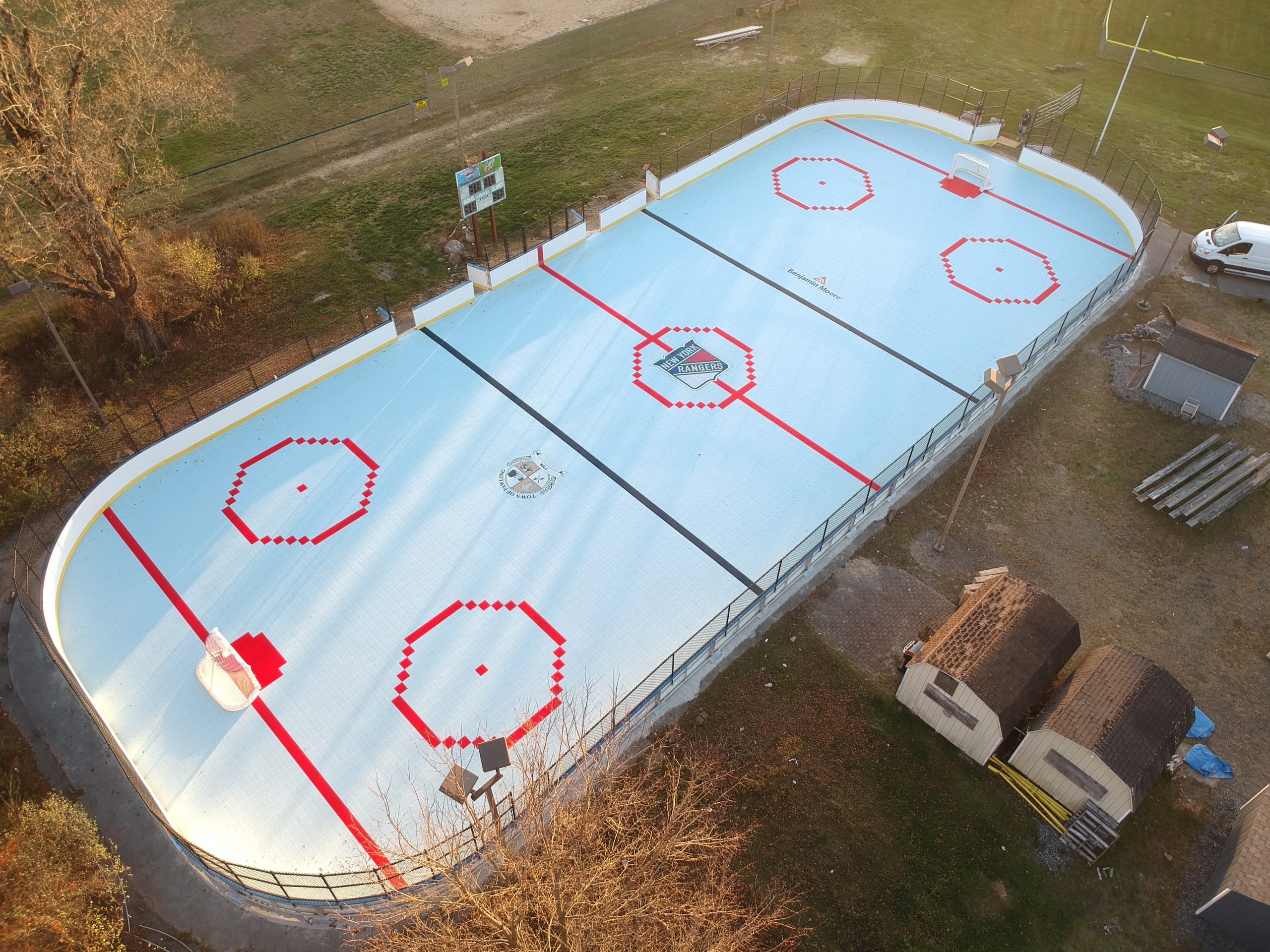 Outdoor Rink - New York Rangers