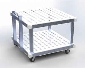 Polycarbonate Support Cart Assembly